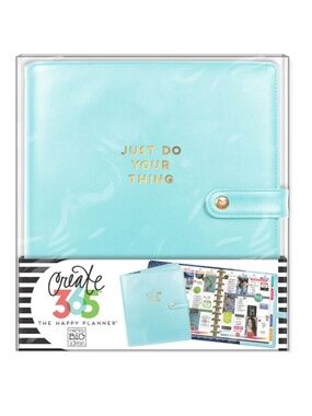 Happy Planner MAMBI Create 365 Deluxe Cover Limpet Blue BIG Size CODL-04 NEW